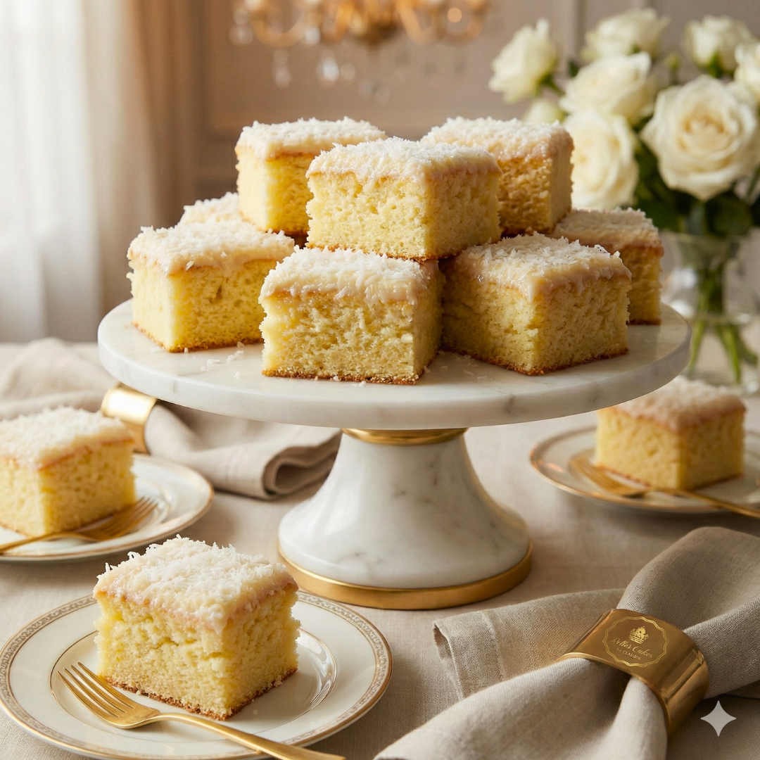 Coconut Cake Slices