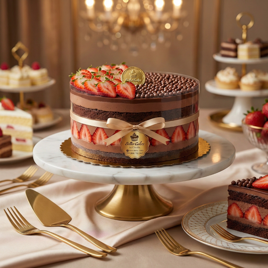 Truffled Ganache with Strawberry Cream